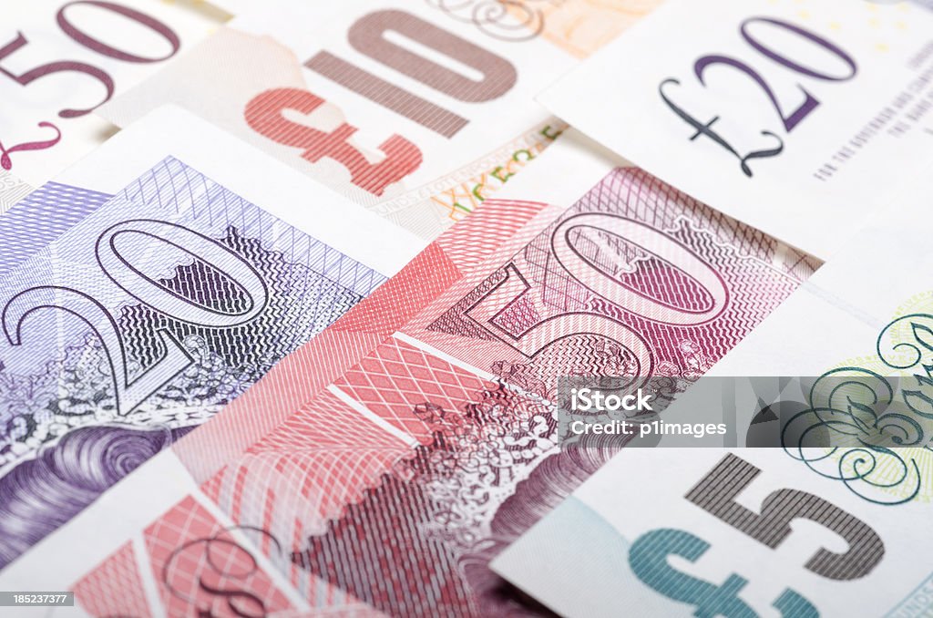 British billetes de banco - Foto de stock de Divisa británica - Moneda europea libre de derechos