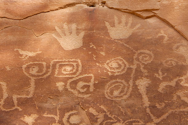 istock Close up panel of Mesa Verde NP petroglyphs Colorado 185237849