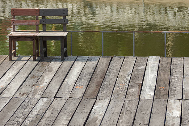 istock Wooden Chairs on the wood stage 185237928
