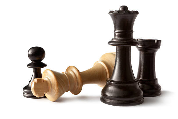 Chess: King, Queen, Pawn and Rook More Photos like this here... chess rook stock pictures, royalty-free photos & images