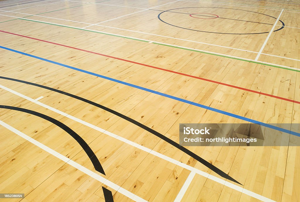 학교 체육학교 바닥용 - 로열티 프리 학교 체육관 스톡 사진