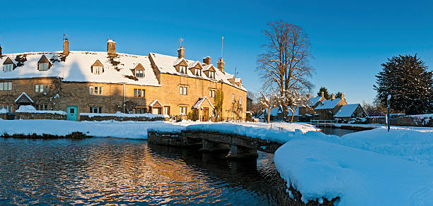 istock Idyllic winter cottages Lower Slaughter Cotswolds 185238067