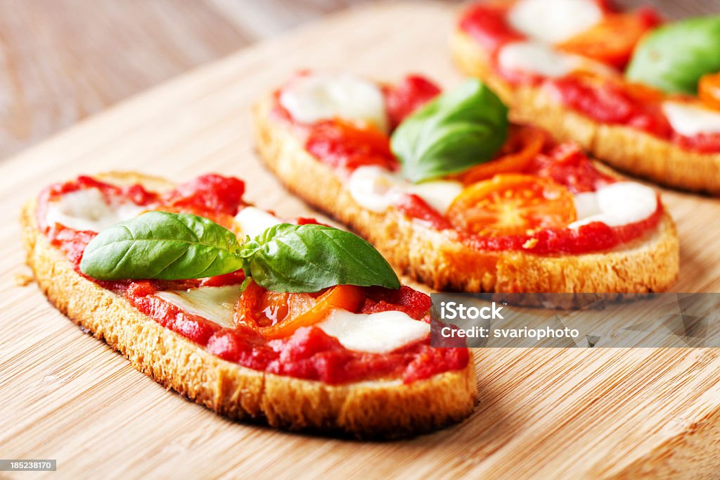 Bruschetta - Foto de stock de Alimentação Saudável royalty-free