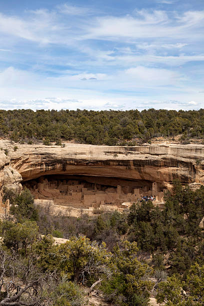 istock Cliff Palace ruins Mesa Verde NP Colorado Copy Space vertical 185238467