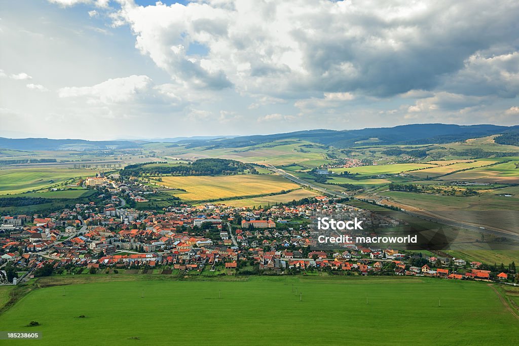 Slovensko Spis Aerial View Stock Photo