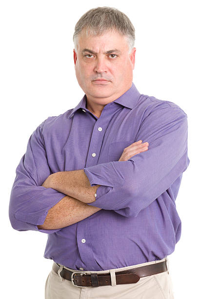 Portrait of a mature man on a white background. http://s3.amazonaws.com/drbimages/m/jk.jpg