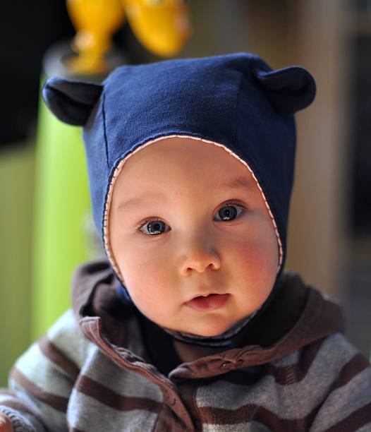 istock Baby Boy Wearing Cute Hat 185238933