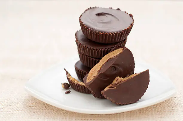 "Delicious homemade peanut butter cups, all natural peanut butter."
