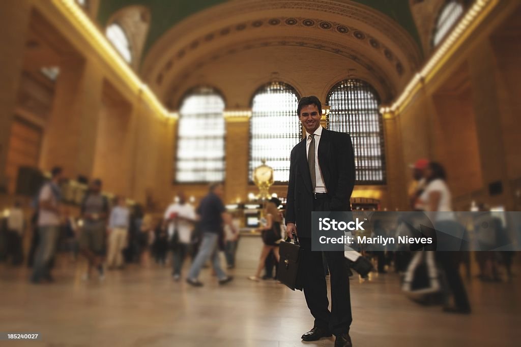 Empresário em Grand Central Terminal - Foto de stock de Grand Central Station - Manhattan royalty-free