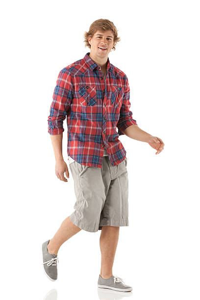 istock Portrait of a man walking 185240143