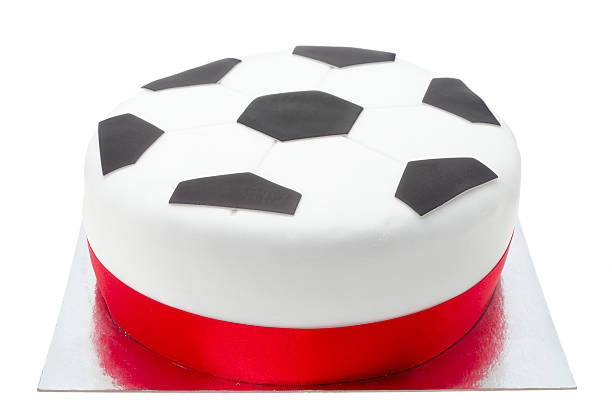 istock Birthday cake decorated like a football 185240218