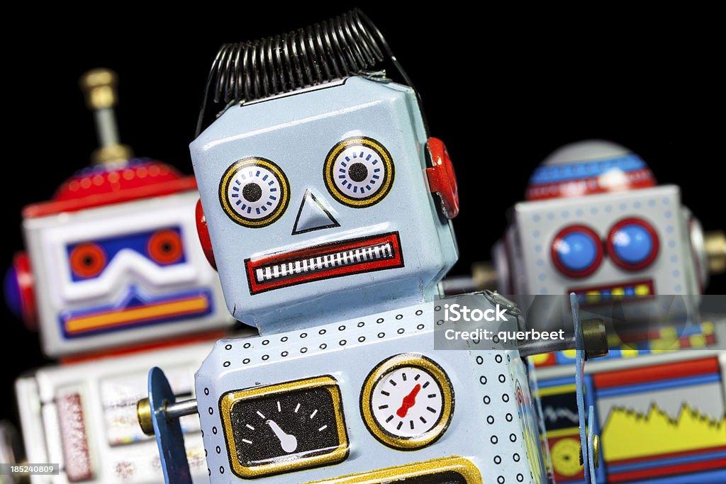 Retro Tin Roboter - Lizenzfrei 1950-1959 Stock-Foto