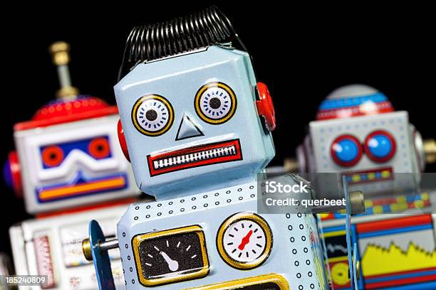 Retro Tin Roboter Stockfoto und mehr Bilder von 1950-1959 - 1950-1959, Alt, Aufziehspielzeug