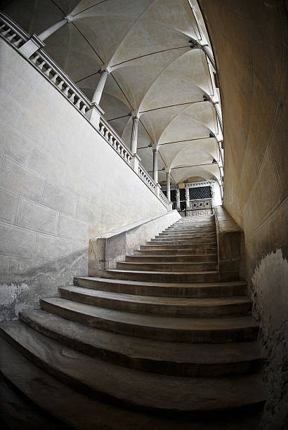 istock Italian monastery architecture fisheye 185241192