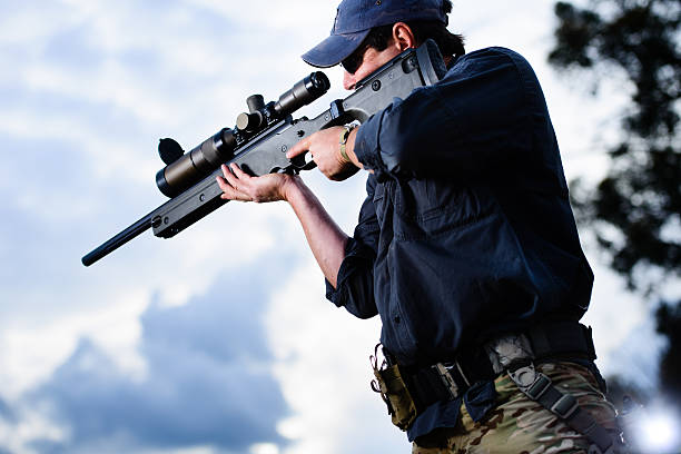 istock Sniper with Bolt Action Rifle 185241316