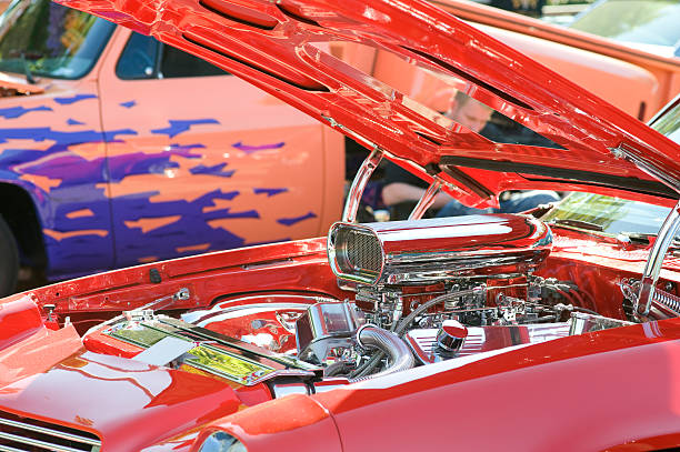 istock Costumized V8 Engine of a muscle car 185241378