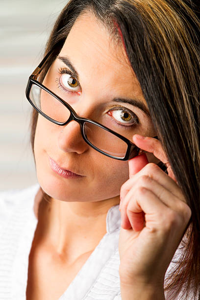 istock Serious Looking Businesswoman or Teacher 185241769