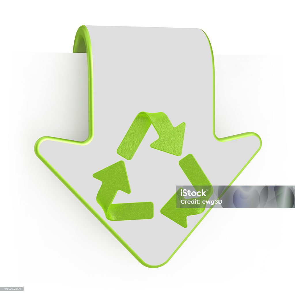 Label und Recycling-Symbol - Lizenzfrei Digital generiert Stock-Foto