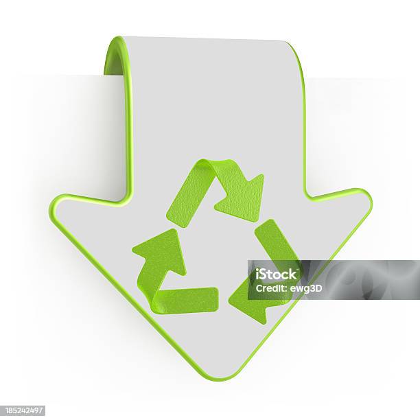 Etichetta E Simbolo Del Riciclaggio - Fotografie stock e altre immagini di Affari - Affari, Ambiente, Colore verde