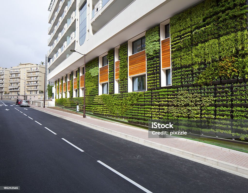 Vertical Garden Büro Wand City Umwelt Architektur - Lizenzfrei Grün Stock-Foto