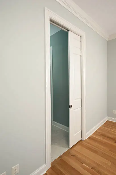 Photo of New Pocket Door in a House Bedroom