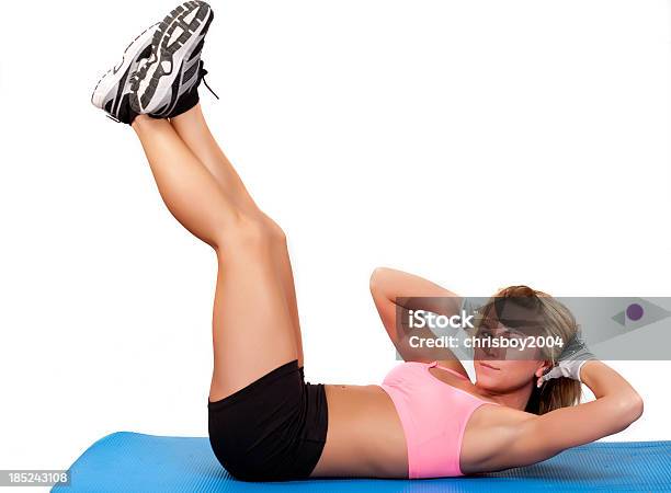 Ab Crunches Stock Photo - Download Image Now - 20-24 Years, 20-29 Years, Active Lifestyle