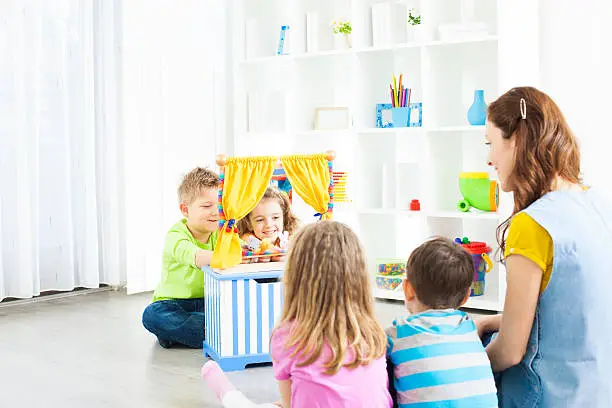 Photo of Preschool: Preschoolers Craft Activities Puppet Show.