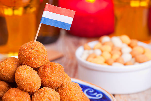 istock Dutch food: 'bittergarnituur' or 'bitterballen', deep fried snacks 185243361