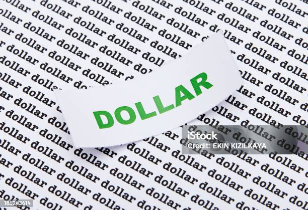 Dollaro - Fotografie stock e altre immagini di Alfabeto - Alfabeto, Banconota, Bianco