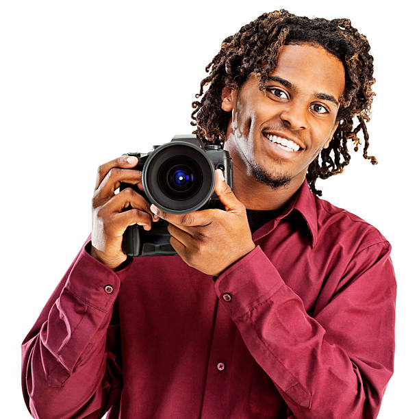 istock Young African American Male Photographer 185243775