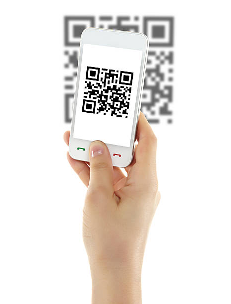 istock Isolated picture of a mobile phone scanning a QR code 185243795