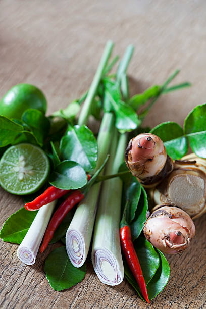 istock Thai Tom Yam soup herbs and spices. 185244271