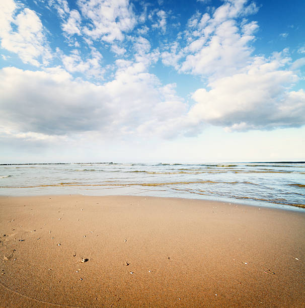 Silent beach at the Baltic Sea