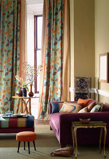 istock Interior of three seater sofa in a living room 185244971