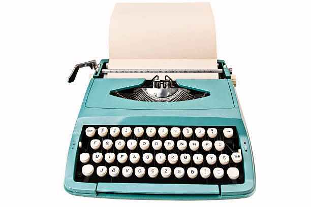 vintage macchina da scrivere - typewriter typewriter keyboard antique retro revival foto e immagini stock