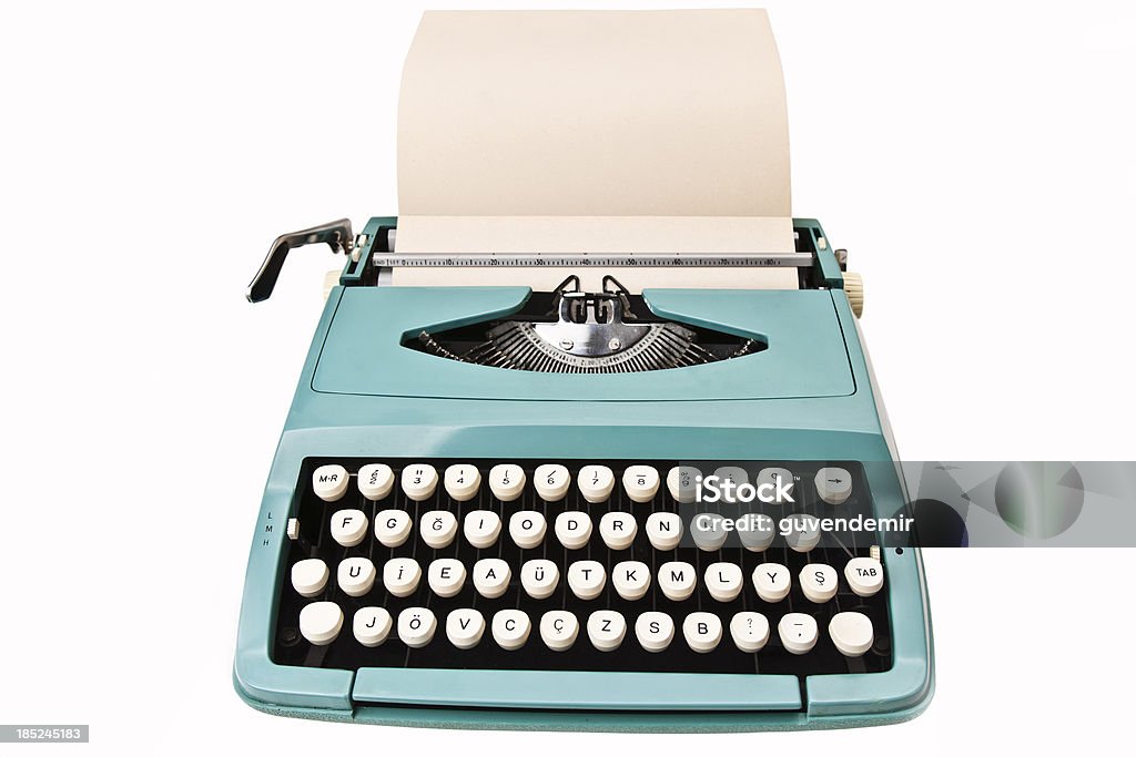 Vintage máquina de escrever - Foto de stock de Máquina de datilografar royalty-free