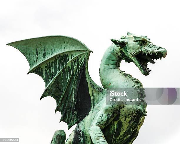 Slovenia Ljubljana Dragon Stock Photo - Download Image Now - Color Image, Cut Out, Dragon