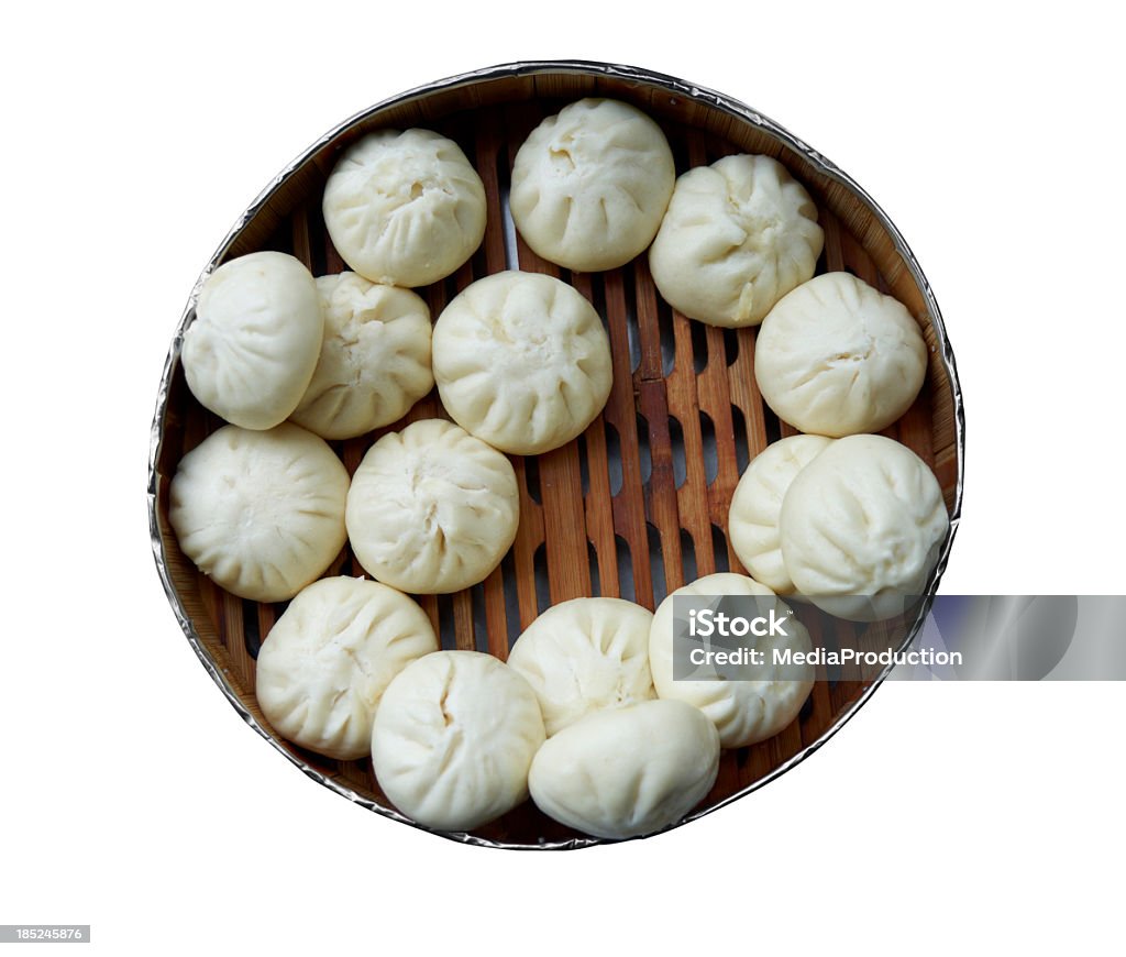 Chinese steamed bread Chinese steamed bread isolated on white Dumpling Stock Photo