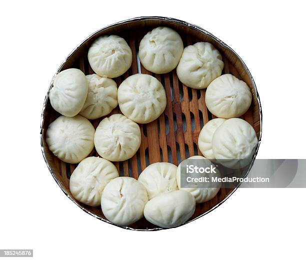 Chinese Steamed Bread Stock Photo - Download Image Now - Dumpling, White Background, Bun - Bread