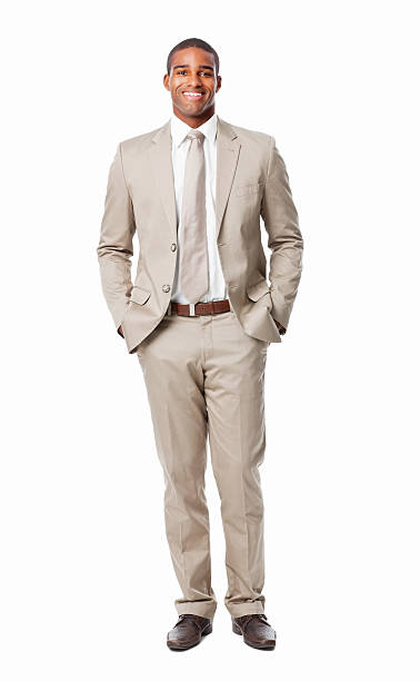 istock Confident African American Businessman Smiling - Isolated 185246816