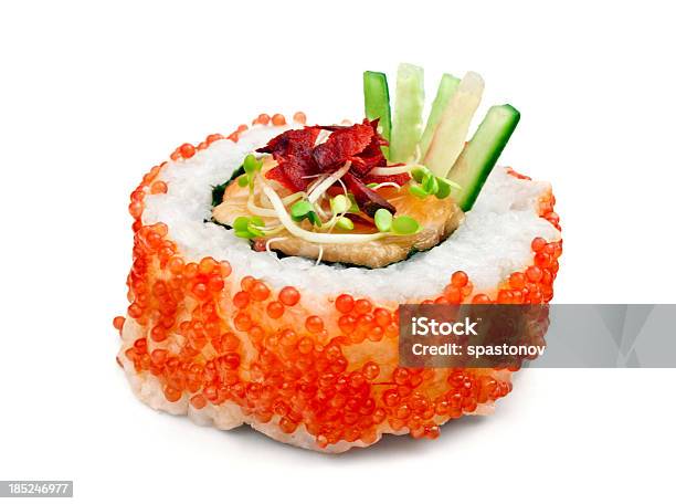 Sushi Creativo Foto de stock y más banco de imágenes de Sushi - Sushi, Recortable, Fondo blanco