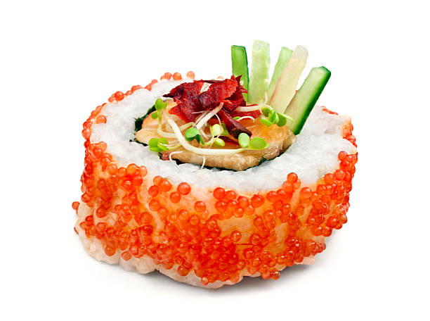 Creative Sushi Creative Sushi piece isolated on white weird rice stock pictures, royalty-free photos & images