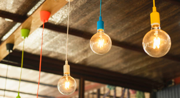istock close up lamp decorative in cafe 1852472153