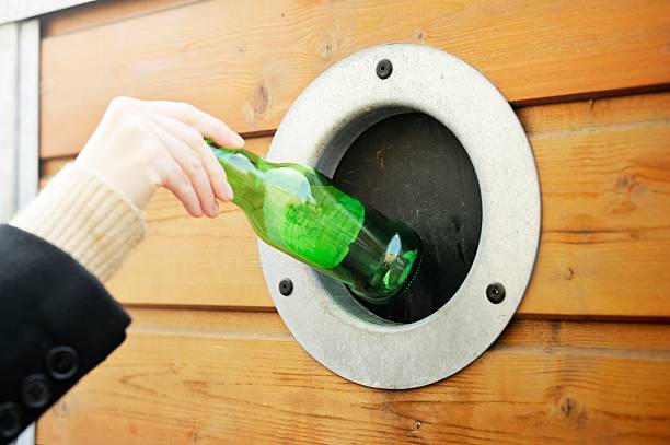 istock Making a Deposit at the Bottle Bank 185247446