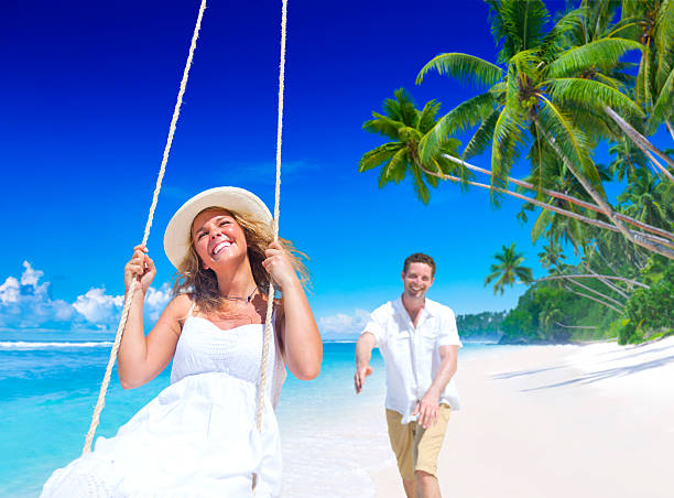 istock Couple relaxing on vacation 185247610