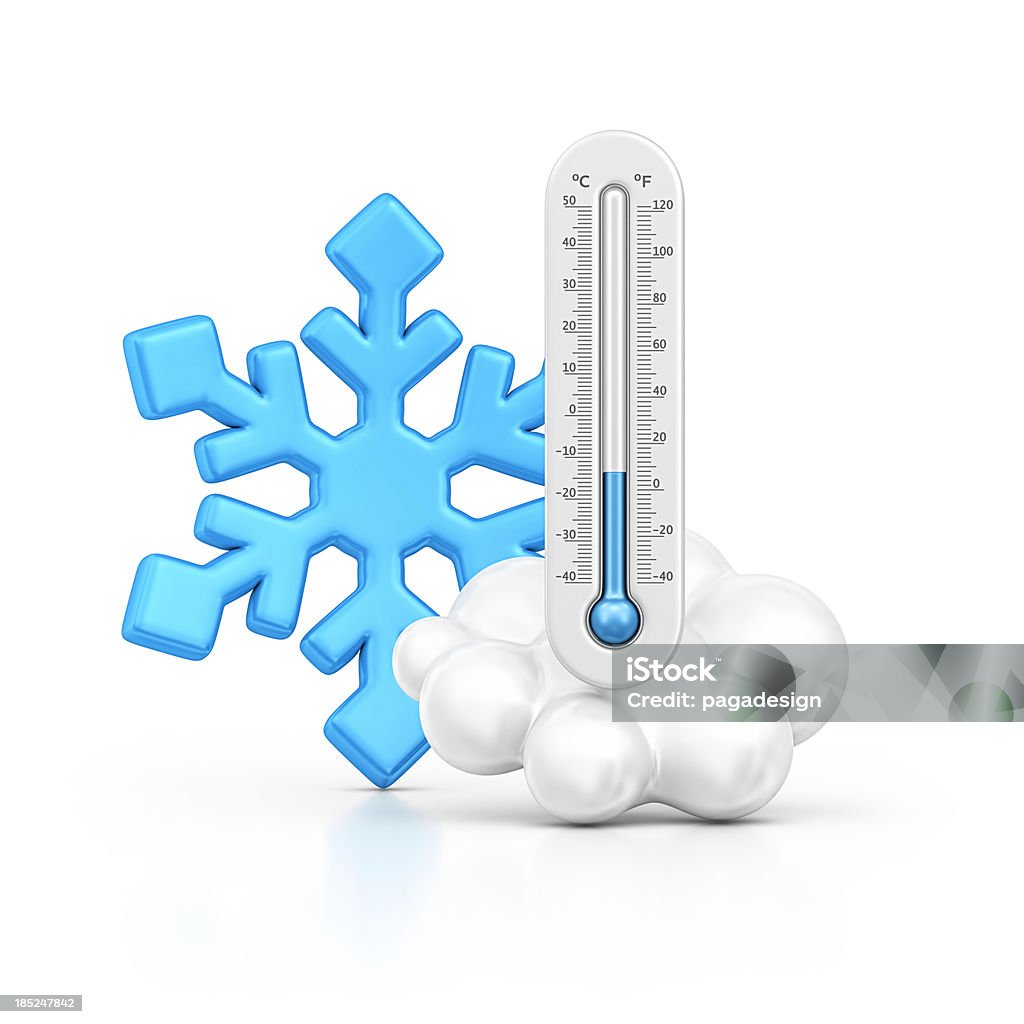 winter - - Lizenzfrei Thermometer Stock-Foto