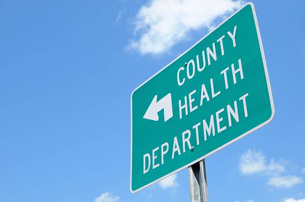 County health department sign stock photo