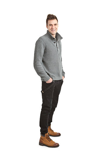 istock young handsome man in grey sweater 185248350
