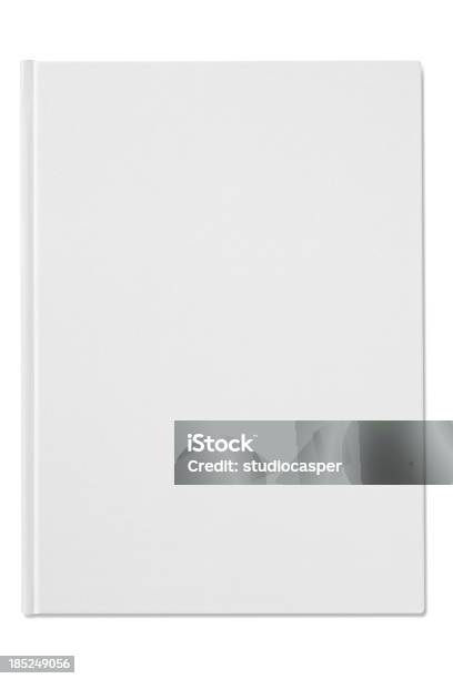 Plain Blank White Notebook Isolated On A White Background Stock Photo - Download Image Now