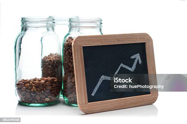 Rising Food Costs Stock Photo - Download Image Now - Bean, Chalkboard - Visual Aid, Chart